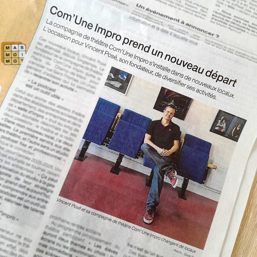 Article Ouest France 15/07/2025